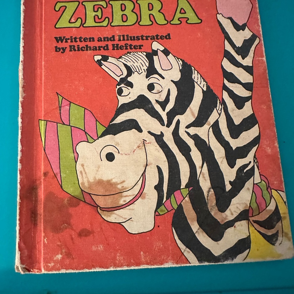 Zebra Illustrated Book by Richard Hefter